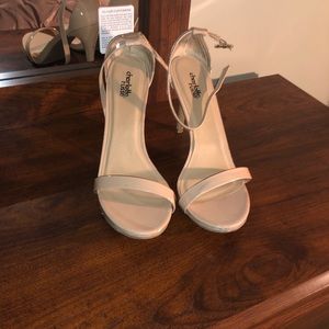 Nude single sole heels